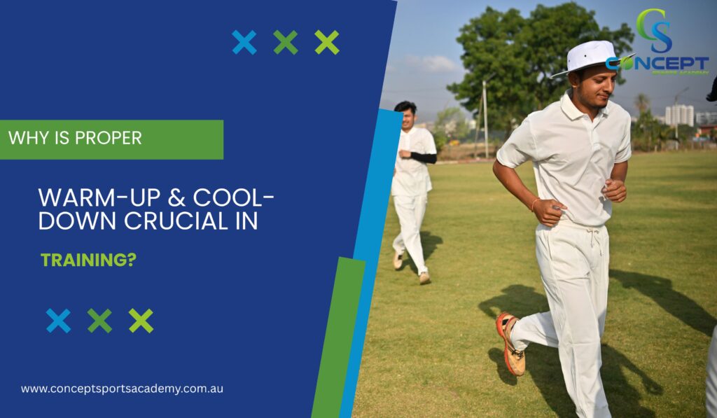 Warm-up and cool-down exercises for athletes