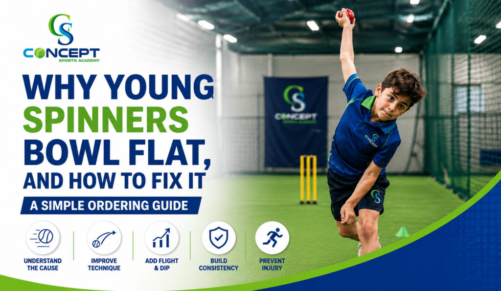 Why Young Spinners Bowl Flat, and How to Fix It